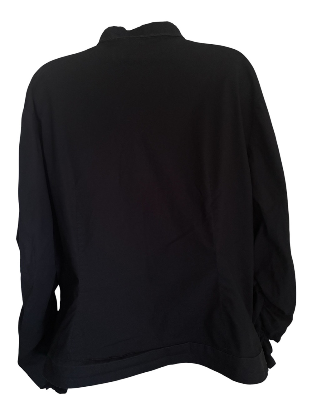 Vintage 90s Black Military-Style Punk Zip Front Moto Bomber Jacket Sz 3X - Picture 2 of 7